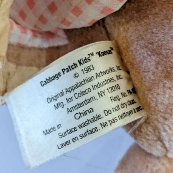 Vintage Cabbage Patch Kids Koosas cat 15” - Picture 10 of 15